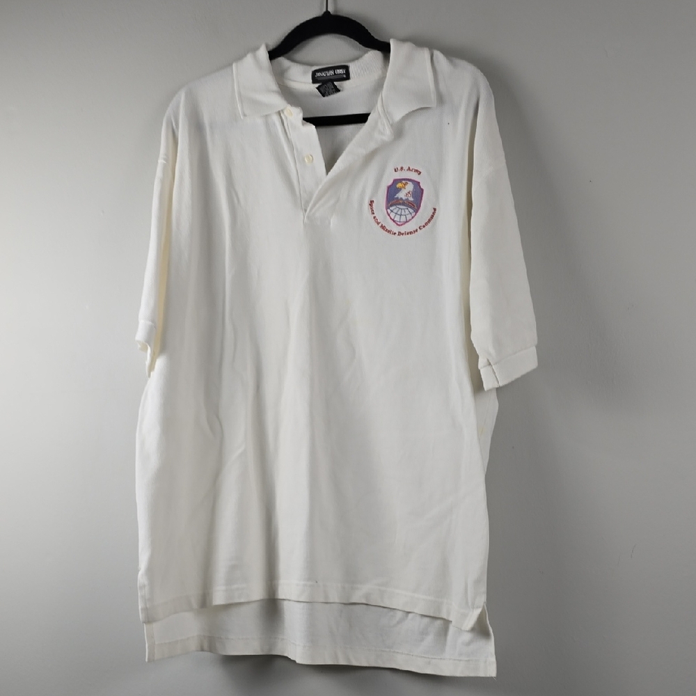 Vintage US Army Space & Missle Command Golf Polo Shirt Jonathan Corey